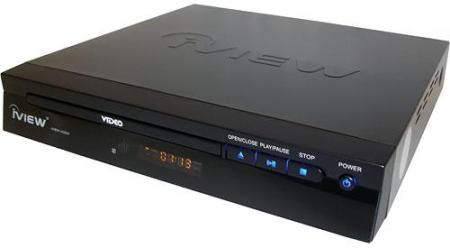 RJ iVIEW 102DV DVD Player, NTSC/PAL System, 16:9/4:3 Aspect Ratio, DVD-Video, DVD-R/W, DVD+R, SVCD, VCD Video, CD, CD-R/W, CD+G, MP3, WMA and Supports: GMC, QPEL, PCM Audio, DivX, MPEG-4, AVI Files Compression, JPEG Pictures, Slow Motion Playback, Frame-by-Frame Playback and Zoom Convenience Features, Progressive Scan Capability, Built-In 2-CH Quality Sound, Component Video Output (iVIEW-102DV IVIEW102DV IVEW-102DV IVEW102DV)