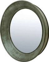 Bassett Mirror M3461EC Zinc Round Wall Mirror, Round Frame Shape, Framed, Mirror Material, Decor Room, Contemporary Style, Wall Mirrors Type, 48" Diameter, UPC 036155293493 (M3461EC M-3461-EC M 3461 EC M3461 M-3461 M 3461) 