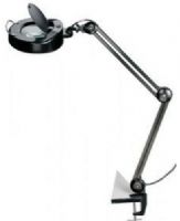 Alvin ML255-B Black Magnifier Task Lamp, Professional, low heat magnifying lamp with high- quality, extra-large 5" diameter lens feature a fully-adjustable internal spring arm with a 45" reach, Convenient stay-cool handle on head for positioning, 3 diopter glass lens provides 1.75X magnification, UPC 088354801726 (ML255-B ML255 B ML255B) 