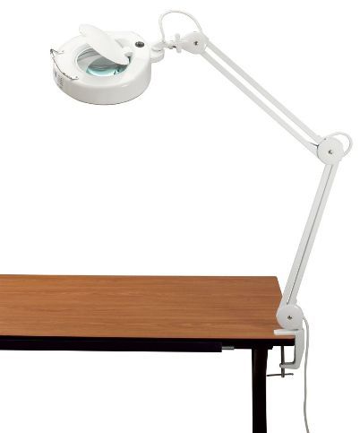 Alvin ML255-D White Magnifier Task Lamp, Professional, low heat magnifying lamp with high- quality, extra-large 5