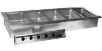 Delfield N8773-D Five Pan Drop In Hot Food Well, 24 - 27 Amps, 60 Hertz, 1 Phase, 208-230 Voltage, 5,000 - 6,000 Watts, Infinite Control Type, Drain Features, Drop In Installation, Steel Material, 5 Number of Pans, Electric Power Type, Full Size, UPC 400012249525 (N8773-D N8773 D N8773D) 