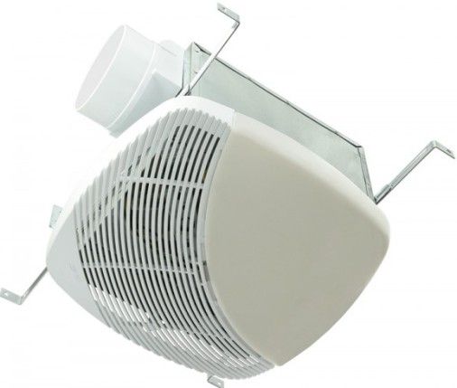 NuVent NXMS70FL Bath Fan with Flourescent Light, Fan with light Style, 70 CFM Air Delivery, Up to 45 sq. ft. Area, 120 Volts, 1 qty. Speeds, 0.88 Amps, 12
