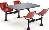 OFM 1004-RED Table and Chairs – 24" X 48" Stainless Steel Top, 4 Legs Base Size, 18" Seat Height, 16" W x 11.50" D Back Size, 17" W x 14" D Seat Size, Stainless steel 1" thick top, Weight capacity 250 lbs. per seat, Smooth 360 degree swivel seats, Scratch-resistant powder-coated paint finish, Designed and built for commercial use, UPC 811588012220, Red Finish (1004 OFM1004NAVY OFM 1004 RED OFM-1004-RED 1004-RED  1004 RED  1004RED)  