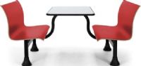 OFM 1006M-RED Retro Middle Bench with 24" x 48" Stainless Steel Top, 4 legs Base Size, 18" Seat Height, Adjustable foot glides, 500 lb. weight capacity, Several bench colors to choose from, Black powder-coated painted finish, Waterproof and fireproof frame and top, Stainless Steel Top / Red Bench Finish, UPC 845123027745 (1006M 1006MRED 1006M-RED 1006M RED OFM1006MRED OFM-1006M-RED OFM 1006M RED) 
