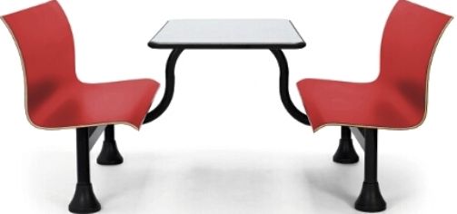 OFM 1006M-RED Retro Middle Bench with 24