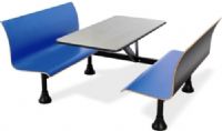 OFM 1006W-BLUE Retro Wall Bench with 24" x 48" Stainless Steel Top, 4 legs Base Size, 18" Seat Height, 24" D x 48" W Table Top Dimensions, 500 lb. weight capacity, Stainless Steel Top, Adjustable foot glides, Adjustable foot glides, Black powder-coated painted finish, Waterproof and fireproof frame and top, Stainless Steel Top / Blue Benc Finish, UPC 845123027776 (1006W OFM1006WBLUE OFM-1006W-BLUE OFM 1006W BLUE OFM1006W OFM-1006W OFM 1006W) 