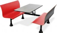 OFM 1006W-RED Retro Wall Bench with 24" x 48" Stainless Steel Top, 4 legs Base Size, 18" Seat Height, 24" D x 48" W Table Top Dimensions, 500 lb. weight capacity, Stainless Steel Top, Adjustable foot glides, Adjustable foot glides, Black powder-coated painted finish, Waterproof and fireproof frame and top, Stainless Steel Top / Red Benc Finish, UPC 845123027783 (1006W OFM1006WRED OFM-1006W-RED OFM 1006W RED OFM1006W OFM-1006W OFM 1006W) 