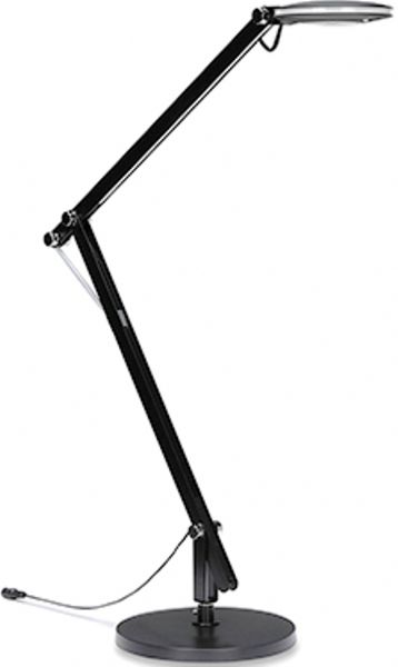OFM 4020-BLK Led Desk Lamp With 3-IN-1 Desk, Clamp and Wall Mount, 20,000 hours of light, 500 lumens of flawless LED light, Lamp has an integrated on and off switch, Use the clamp feature to create a clip on lamp, Tension cord for stability plus a 25
