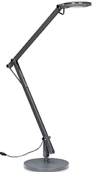OFM 4020-GRY Led Desk Lamp With 3-IN-1 Desk, Clamp and Wall Mount, 20,000 hours of light, 500 lumens of flawless LED light, Lamp has an integrated on and off switch, Use the clamp feature to create a clip on lamp, Tension cord for stability plus a 25