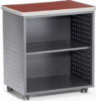 OFM 66745-CHY Utility Fax & Copy Storage Cabinet, 14 Gauge steel, High pressure laminate top, One interior adjustable shelf included, Rear grommet hole for cord management, 7mm protective edge banding, Casters - 2 locking, Cherry Finish,  UPC 811588012121 (66745 OFM66745CHY OFM-66745-CHY OFM 66745 CHY 66745-CHY 66745 CHY 66745 CHY) 