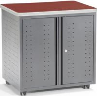 OFM 66746-CHY Utility Fax & Copy Storage Cabinet, Casters are included for easy mobility, 1.25" Thick high-pressure laminate top, Gray 9mm T-mold protective edge banding, 14-guage steel, Locking doors, 1 adjustable-position metal shelf, Cherry Finish, UPC 811588012138 (OFM 66746 CHY  OFM-66746-CHY OFM66746CHY 66746-CHY 66746CHY 66746 CHY) 