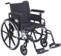 Drive Medical PLA416FBFAARAD-SF Viper Plus GT Wheelchair with Flip Back Removable Adjustable Full Arms, Swing away Footrests, 16" Seat, 4 Number of Wheels, 14" Armrest Length, 8" Casters, 12.5" Closed Width, 24" x 1" Rear Wheels, 18" Seat Depth, 16" Seat Width, 8" Seat to Armrest Height, 19" Back of Chair Height, 27.5" Armrest to Floor Height, 17.5"-19.5" Seat to Floor Height, UPC 822383256252 (PLA416FBFAARAD-SF PLA416FBFAARAD SF PLA416FBFAARADSF) 