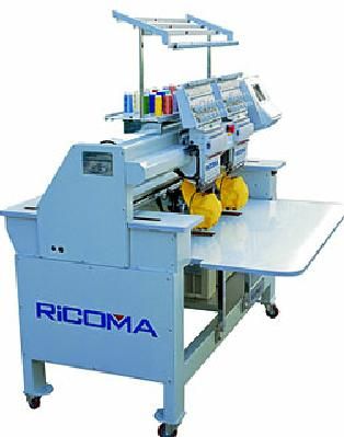 Ricoma RCM-1202C; Embroidery Machine, 12 Needles, 2 Heads, 400x450 mm Embroidery area, 5