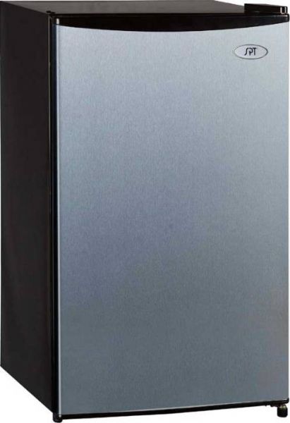 Sunpentown RF-334SS Compact Refrigerator, Stainless Steel, Energy Star, 3.3 cu.ft. net capacity, 115V / 60Hz Input voltage, 72W / 0.85 Amp Power Input, 35.5