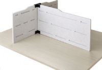 Safco 1947TN Hideout Privacy Panel T Kit,  "T" Personal Privacy Panel Kit contains: 1 - 36"W x 17 1/2"H panel, 2 - 18"W x 17 1/2"H panels and 2 - T-connectors, Plus Personal Privacy Panel Kit contains: 2 -  36" W x 17.50" H panels, 2 - 18" W x 17.50" H panels and 2 Plus-connectors, Stand-alone privacy panel and connectors can be used on any table or desktop for quick and easy space division, Tan Finish, UPC 073555194739 (SAFCO1947TN SAFCO-1947-TN SAFCO 1947 TN 1947TN 1947-TN 1947 TN) 