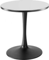 Safco 2475GRBL Cha-Cha Trumpet Base Sitting Height - 30" Round, 1" Worksurface Height, 30" diameter round top, 29" table height, Leg levelers for uneven surfaces, Steel base with powder coat finish, UPC 073555247527, Gray Tabletop and black base Finish (2475 2475GRBL 2475-GRBL 2475 GRBL SAFCO2475GRBL SAFCO-2475-GRBL SAFCO 2475 GRBL) 