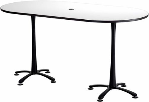 Safco 2553DWBL Cha-Cha Bistro-Height Teaming Table, All tops have 1