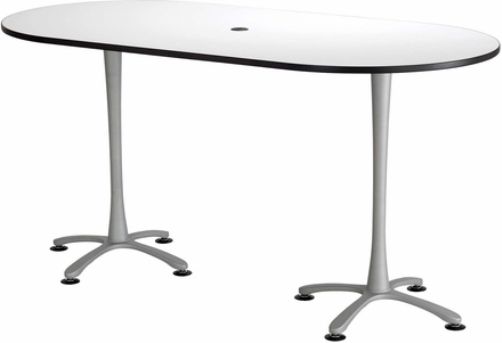 Safco 2553DWSL Cha-Cha Bistro-Height Teaming Table, All tops have 1