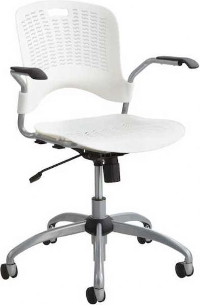 Safco 4182WH Sassy Manager Swivel Chair, 33