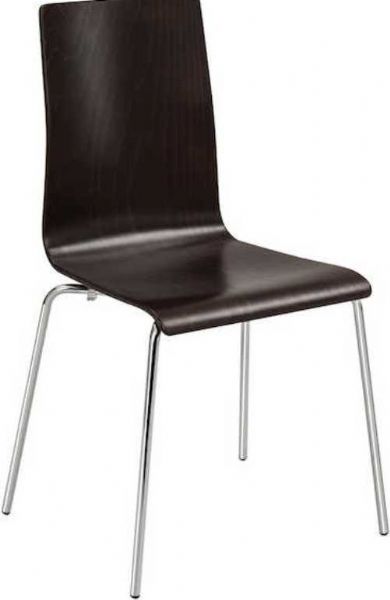 Safco 4298ES Bosk Stack Chair, Bent beechwood seat and back, Stackable up to 8 chairs, 17.50