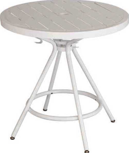 Safco 4361WH CoGo Steel Outdoor/Indoor Round Table, 30.25