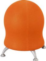 Safco 4750OR Zenergy Ball Chair, 23" - 23" Adjustability - Height, 23" Seat Height, 250 lbs Weight Capacity, Anti-burst ball chair, Perfect for indoor use, 17.5" diameter seat, Enhances better posture, Stationary glides, Anti-burst plastic ball, Polyester fabric cover, Anti-burst plastic ball, Polyester fabric cover, Active ball chair for dynamic work, Thick steel legs for weight support, Orange Finish, UPC 073555475005 (4750OR 4750-OR 4750 OR SAFCO4750OR SAFCO-4750-OR SAFCO 4750 OR) 