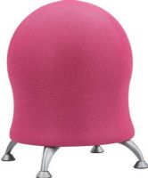 Safco 4750PI Zenergy Ball Chair, 23" - 23" Adjustability - Height, 23" Seat Height, 250 lbs Weight Capacity, Anti-burst ball chair, Perfect for indoor use, 17.5" diameter seat, Enhances better posture, Stationary glides, Anti-burst plastic ball, Polyester fabric cover, Anti-burst plastic ball, Polyester fabric cover, Active ball chair for dynamic work, Thick steel legs for weight support, Pink Finish, UPC 073555475081 (4750PI 4750-PI 4750 PI SAFCO4750PI SAFCO-4750-PI SAFCO 4750 PI) 