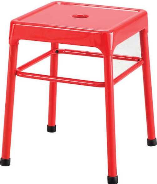 Safco 6604RD Steel Guest Stool, 18