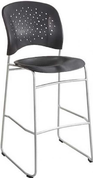 Safco 6806BL Reve Bistro-Height Chair Round Back, 31
