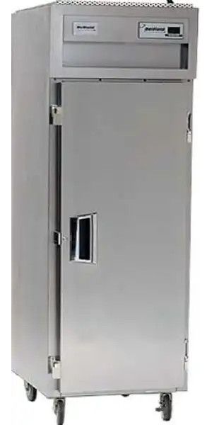 Delfield SAHPT1-S Solid Door Single Section Reach In Pass-Through Heated Holding Cabinet - Specification Line, 9 Amps, 60 Hertz, 1 Phase, 120/208-240 Voltage, 1,080 - 2,160 Watts, Full Height Cabinet Size, 26.96 cu. ft. Capacity, Thermostatic Control, Solid Door, Shelves Interior Configuration, 1 Number of Doors, 1 Sections, Easy-to-use electronic controls, 6