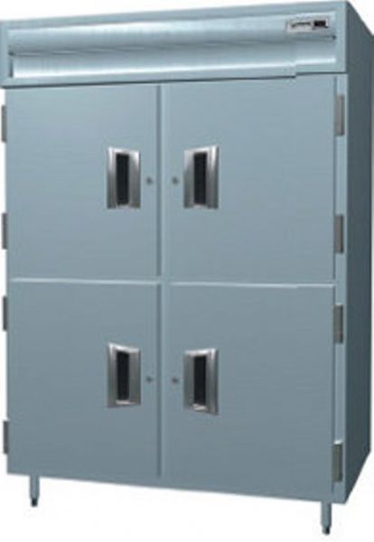 Delfield SAHPT2-SH Solid Half Door Two Section Reach In Pass-Through Heated Holding Cabinet - Specification Line, 16 Amps, 60 Hertz, 1 Phase, 120/208-240 Voltage, 1,080 - 2,160 Watts, Full Height Cabinet Size, 51.92 cu. ft. Capacity, Thermostatic Control Type, Solid Door, 4 Number of Doors, 2 Sections, Easy-to-use electronic controls, 6