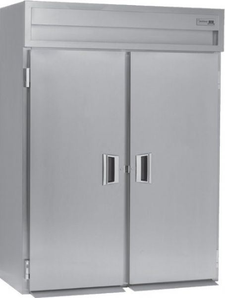 Delfield SAHRT2-S Two Section Solid Door Roll Thru Heated Holding Cabinet - Specification Line, 16 Amps, 60 Hertz, 1 Phase, 120/208-240 Voltage, 1,080 - 2,160 Watts, Full Height Cabinet Size, 79.74 cu. ft. Capacity, Thermostatic Control, Solid Door,2 Number of Doors, 2 Sections, Aluminum Stainless Steel Construction, UPC 400010732890 (SAHRT2-S SAHRT2 S SAHRT2S)