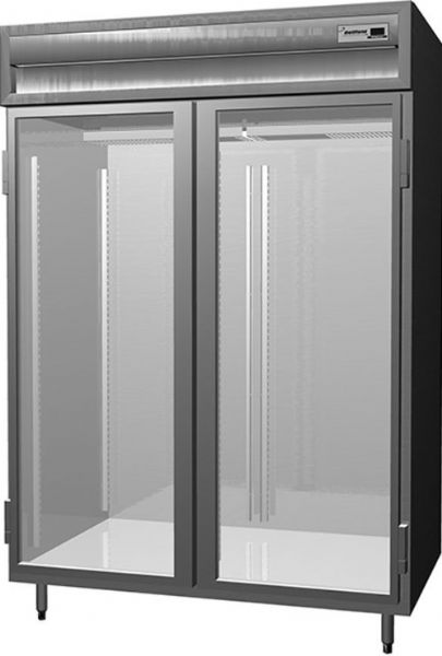 Delfield SAR2S-SLG Two Section Shallow Sliding Glass Door Reach In Refrigerator - Specification Line, 9 Amps, 60 Hertz, 1Phase, 115 Volts, Doors Access, 38 cu. ft. Capacity, Swing Door Style, Glass Door, 1/3 HP Horsepower, Freestanding Installation, 2 Number of Doors, 6 Number of Shelves, 2 Sections, 52