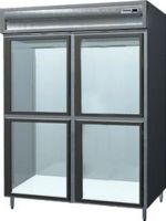 Delfield SAR2S-SLGH Two Section Shallow Sliding Glass Half Door Reach In Refrigerator - Specification Line, 9 Amps, 60 Hertz, 1 Phase, 115 Volts, Doors Access, 38 cu. ft. Capacity, Swing Door Style, Glass Door, 1/3 HP Horsepower, Freestanding Installation, 2 Number of Doors, 6 Number of Shelves, 2 Sections, 52" W x 30" D x 58" H Interior Dimensions, 6" adjustable stainless steel legs, UPC 400010727667 (SAR2S-SLGH SAR2S SLGH SAR2SSLGH) 