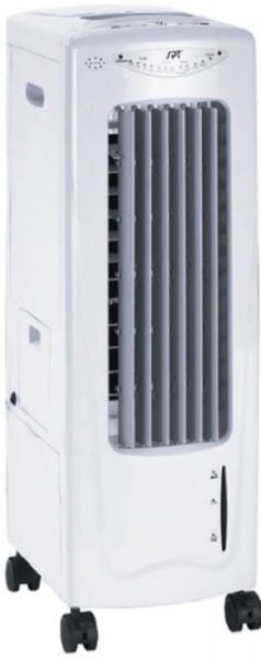 Sunpentown SF-610 Portable Air Cooler with Ionizer, Cooler easily rolls from room to room for use anywhere in your house or office, Shoots a stream of air with oscillating louvers, to evenly distribute refreshing cool air, Oxygen bar with negative ions, Whisper quiet motor (SF-610 SF610)