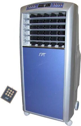 Sunpentown SF-611 Portable Air Cooler, Remote control allows you to easily change settings, Three modes of computer controlled airflows: Normal, Simulated, Natural Wind and Sleep modes, Computerized wind modes, Sleep mode (SF  611 SF611)