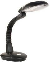 Sunpentown SL-823B Easy Eye Energy Saving Desk Lamp 2 Tubes, Black, Bulb has an average life span of 10,000hrs, Flexible goose neck, Swivel head (SL823B    SL  823B)  