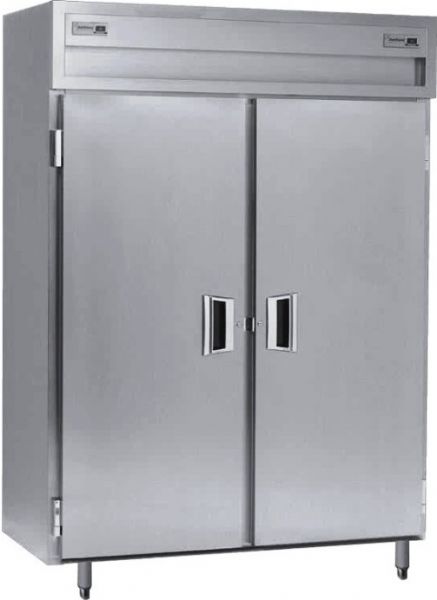 Delfield SMDFP2-S Solid Door Dual Temperature Reach In Pass-Through Refrigerator / Freezer - Specification Line, 15 Amps, 60 Hertz, 1 Phase, 115 Volts, Doors Access, 49.92 cu. ft. Capacity, 24.96 cu. ft. Capacity - Freezer, 24.96 cu. ft. Capacity - Refrigerator, Swing Door Style, Solid Door, 1/2 HP Horsepower - Freezer, 1/4 HP Horsepower - Refrigerator, 2 Number of Doors, 6 Number of Shelves, 2 Sections, 52
