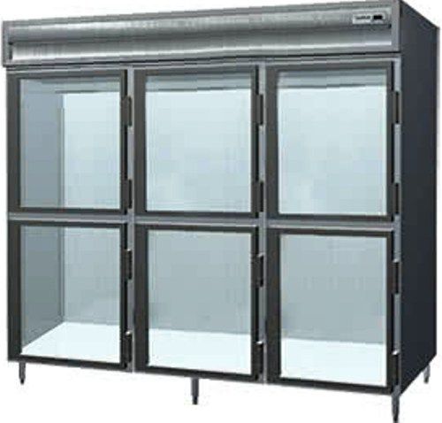 Delfield SMH3-GH Glass Half Door Three Section Reach In Heated Holding Cabinet - Specification Line, 17.8 Amps, 60 Hertz, 1 Phase, 120/208-240 Voltage, 1,080 - 2,160 Watts, Full Height Cabinet Size, 78.89 cu. ft. Capacity, Thermostatic Control, Clear Door, Shelves Interior Configuration, 6 Number of Doors, 3 Sections, 6