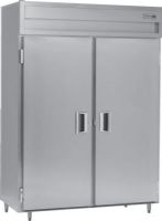 Delfield SMRPT2S-S Two Section Solid Door Shallow Pass-Through Refrigerator - Specification Line, 16 Amps, 60 Hertz, 1 Phase, 115 Volts, 37.96 cu. ft. Capacity, Swing Door, Solid Door, 1/2 HP Horsepower, 2 Number of Doors, 3 Number of Shelves, 2 Sections, 33 - 40 Degrees F Temperature Range, 52" W x 31" D x 58" H Interior Dimensions, 6" adjustable stainless steel legs, Top Mounted Compressor Location, UPC 400010730100 (SMRPT2S-S SMRPT2S S SMRPT2SS) 