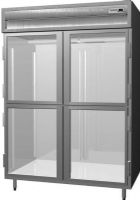 Delfield SSR2-GH Stainless Steel Two Section Glass Half Door Reach In Refrigerator - Specification Line, 9 Amps, 60 Hertz, 1 Phase, 115 Volts, Doors Access, 51.92 cu. ft. Capacity, Swing Door Style, Glass Door, 1/3 HP Horsepower, Freestanding Installation, 4 Number of Doors, 6 Number of Shelves, 2 Sections, 6" adjustable stainless steel legs, 52" W x 22" D x 58" H Interior Dimensions, UPC 400010724079 (SSR2-GH SSR2 GH SSR2GH) 