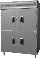 Delfield SSR2N-SH Stainless Steel Section Solid Half Door Narrow Reach In Refrigerator - Specification Line, 9 Amps, 60 Hertz, 1 Phase, 115 Volts, Doors Access, 43.94 cu. ft. Capacity, Swing Door Style, Solid Door, 1/3 HP Horsepower, Freestanding Installation, 4 Number of Doors, 6 Number of Shelves, 2 Sections, 6" adjustable stainless steel legs, 44" W x 30" D x 58" H Interior Dimensions, UPC 400010725557 (SSR2N-SH SSR2N SH SSR2NSH) 