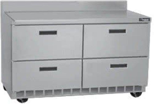 Delfield STD4464N-8 Four Drawer Refrigerated Sandwich Prep Table with 4