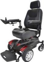 Drive Medical TITAN1816 Titan Front Wheel Power Wheelchair, Full Back Captain's Seat, 18" x 16", 4 Number of Wheels, Joystick Steering Type, 6" Casters, 6 degrees Climbing Angle, 10" x 3" Flat Free Drive Wheels, 2.5" Ground Clearance, 68 lbs Heaviest Piece, 4 mph Max Speed, 16" Seat Depth, 18" Seat Width, 20.5"-23" Seat to Floor Height, 16"-18.5" Seat to Foot Deck, 15 miles Maximum Range, UPC 822383543277 (TITAN-1816  TITAN 1816 TITAN1816) 