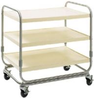 Delfield UC-3 Three Shelf Utility Cart, 600 lb. Capacity, Open Style, 200 lb. Individual Shelf Capacity, 3 Shelf Number of Shelves, 34.25" Shelf Length, 22.38" Shelf Width, Gray Color, UPC 400010751587 (UC-3 UC 3 UC3) 