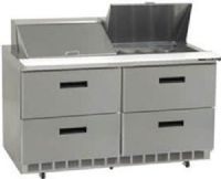 Delfield UCD4448N-12 Four Drawer Reduced Height Refrigerated Sandwich Prep Table, 7.2 Amps, 60 Hertz, 1 Phase, 115 Volts, 12 Pans -1/6 Size Pan Capacity, Doors Access, 16 cu. ft. Capacity, 1/5 HP Horsepower, 4 Number of Drawers, Air Cooled Refrigeration, Counter Height, Standard Top, 48" Nominal Width, 34.25" Work Surface Height, 48.13" W x 10" D Cutting Board (UCD4448N-12 UCD4448N 12 UCD4448N12) 