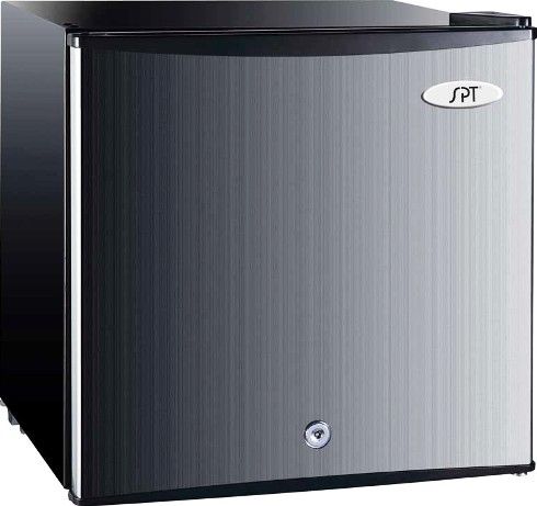 Sunpentown UF-114SS Upright Freezer in Stainless Steel - Energy Star, 1.1 cu.ft. net capacity, 115V / 60Hz Input voltage, 79W - 1.1A Power input, R600a, 0.92 oz. Refrigerant, Adjustable Thermostat, Direct cooling Type, 36