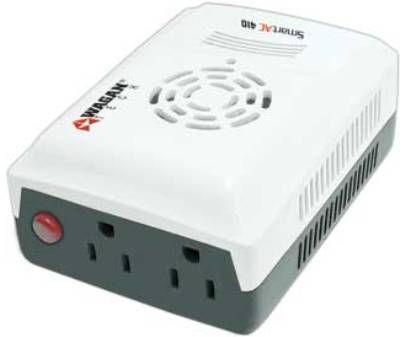 Wagan2301 SmartAC Inverter, 410W Continuous Use, 1000W Peak Surge Power, 110+/-5V AC RMS AC Voltage Output, 90.00% Optimum Efficiency, 0.15A No Load Current Draw, 10V to 15V Input Voltage Range (WAGAN2301 WAGAN 2301 WAGAN-2301 2301)