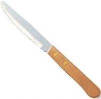 Walco 760527 Stainless Steak Knife, 3 3/4" Round Tip, SS Blade, Hardwood Handle, Price per Dozen, Case Pack 2 Dozen, Sold by the Case (760-527 760 527) 